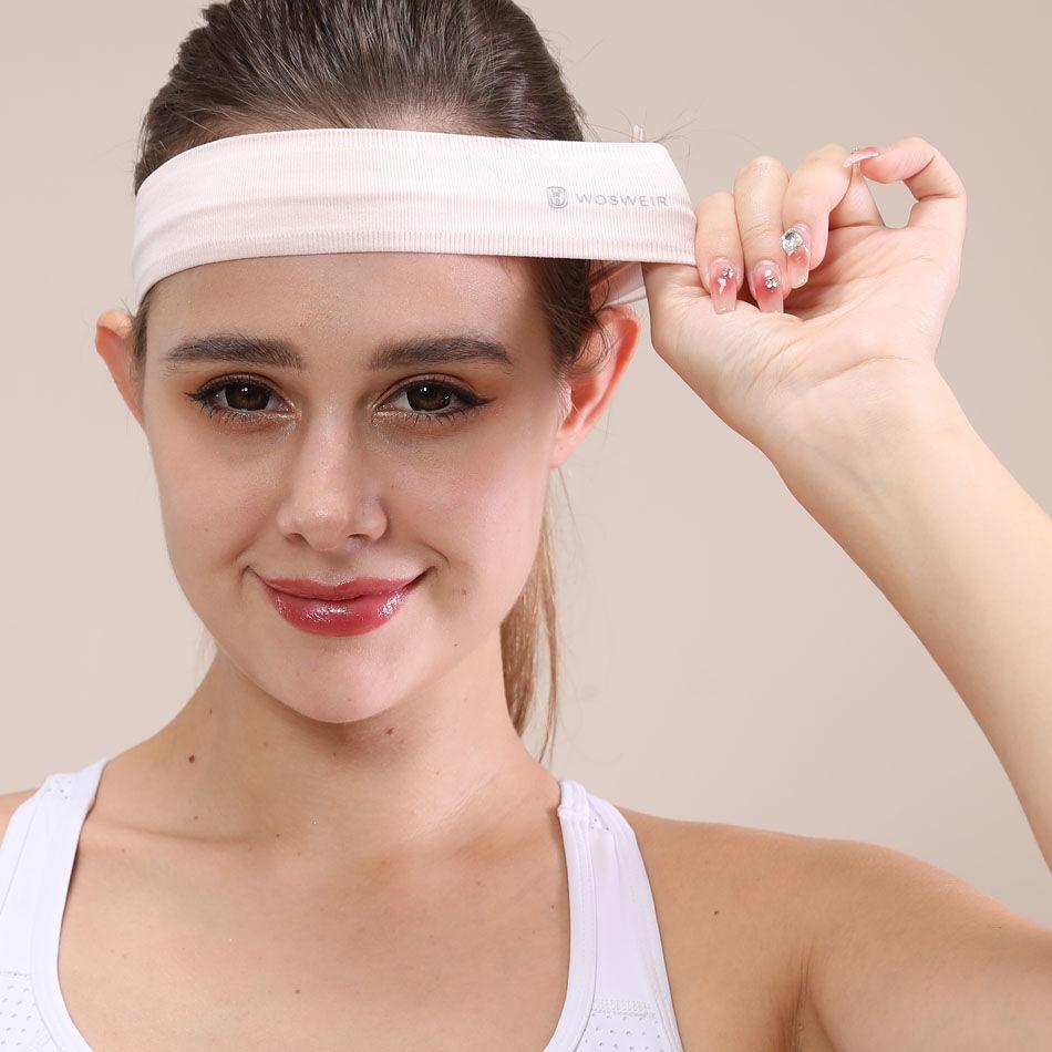 Sports headband, yoga sweat-absorbing headscarf, men's and women's running, badminton, sweat-proof fitness, rope, sweat guide and antiperspirant headband.