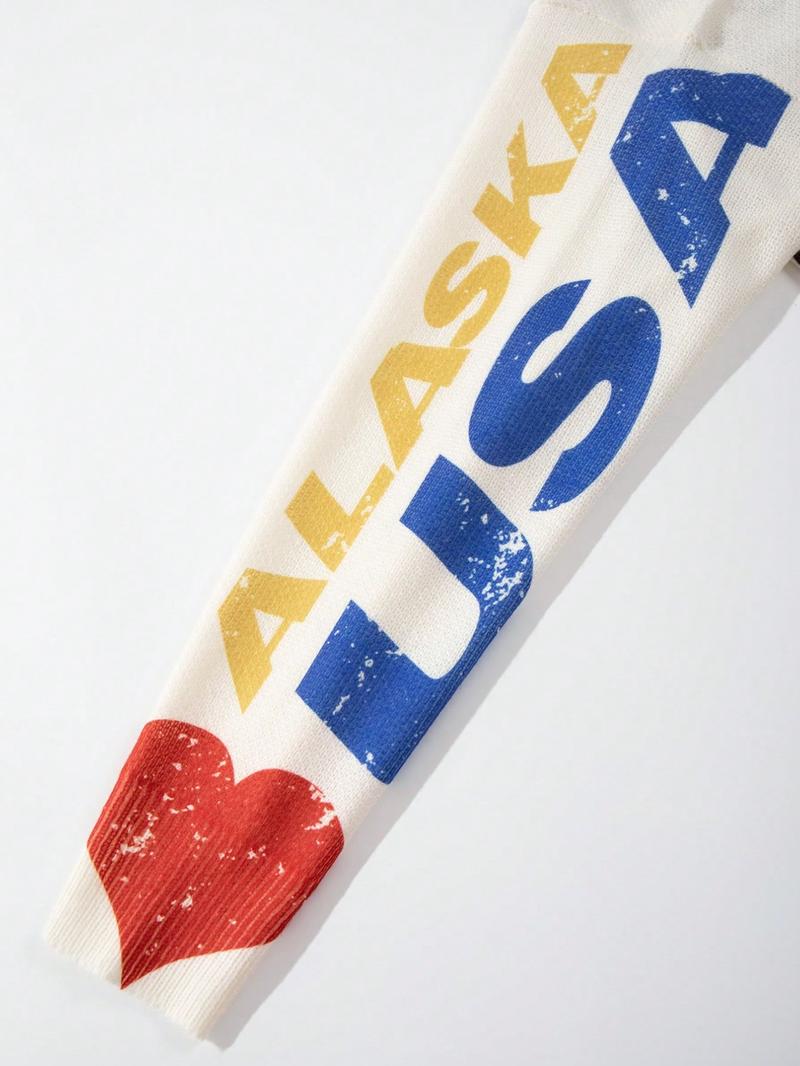 Men's Spring Autumn Winter New Fashion Bold Fun Knitted Sweater, Loose Long Sleeve Round Neck, Casual Style, Comfortable Fit