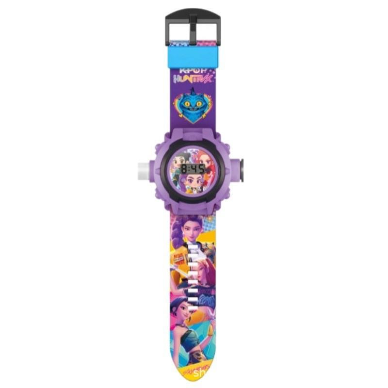 K-Pop Projection Watch 24 Images Kids Electronic Glowing Kpop Toy Rumi Zoey Mira, Interactive Learning Clock, Fun Gift Idea Birthday Gift