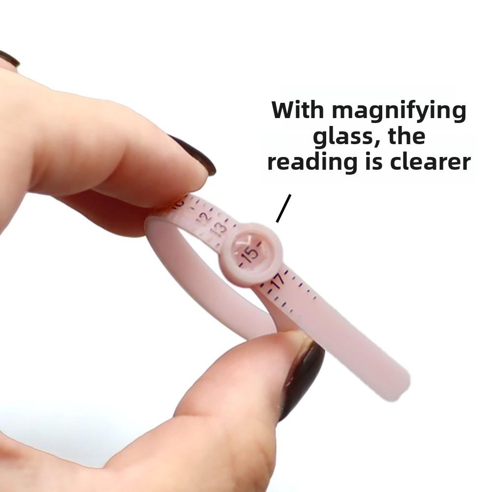Ring Sizer Tool, Measuring Ruler for Accurate Measurement, Available in Three Colors, Essential Jewelry Making Accessory, Easy-To-Use Finger Gauge, Accuracy