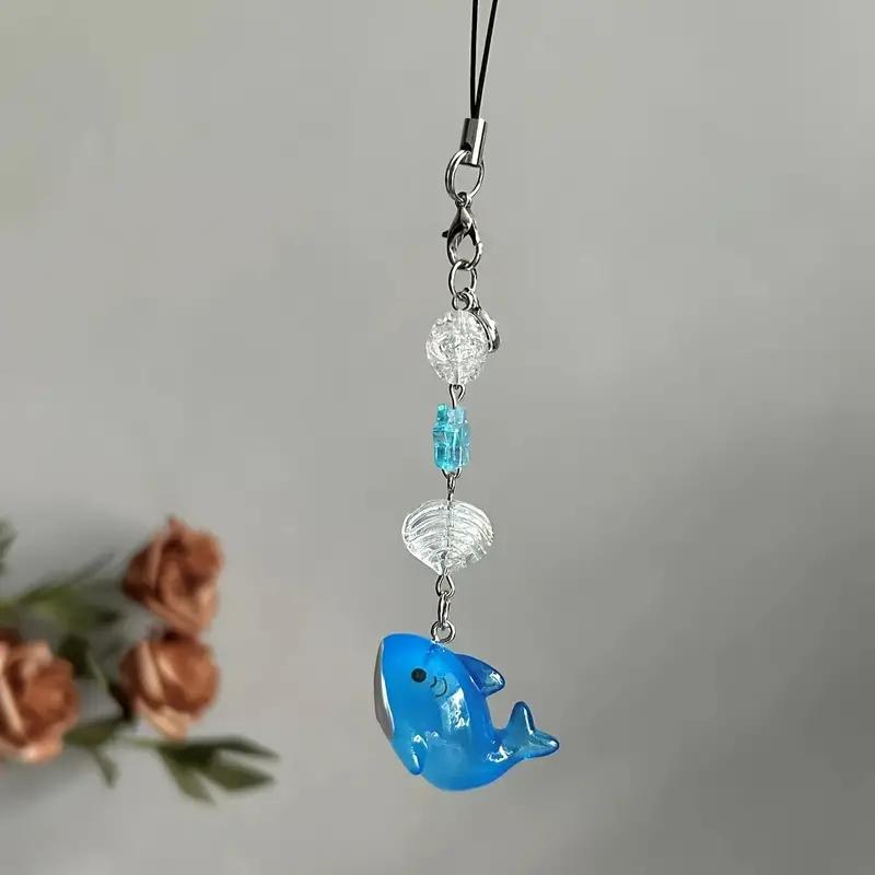 Cute Shark Design Phone Chain for Smartphone, Creative Cell Phone Decorative Lanyard, Fashion Phone Charm for Women & Girls, Phone Accessories, Mobile Phone Decoration Accessories, Phone Wrist Strap