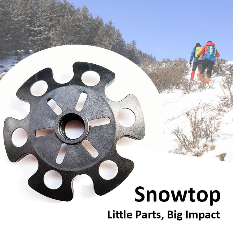 Trekking Pole Snow Basket Universal Anti-Sink Mud Basket, Walking Stick Snow Prevent Tray, Lightweight Hiking Pole Replacement Accessories for Outdoor Camping Hiking Mountaineering