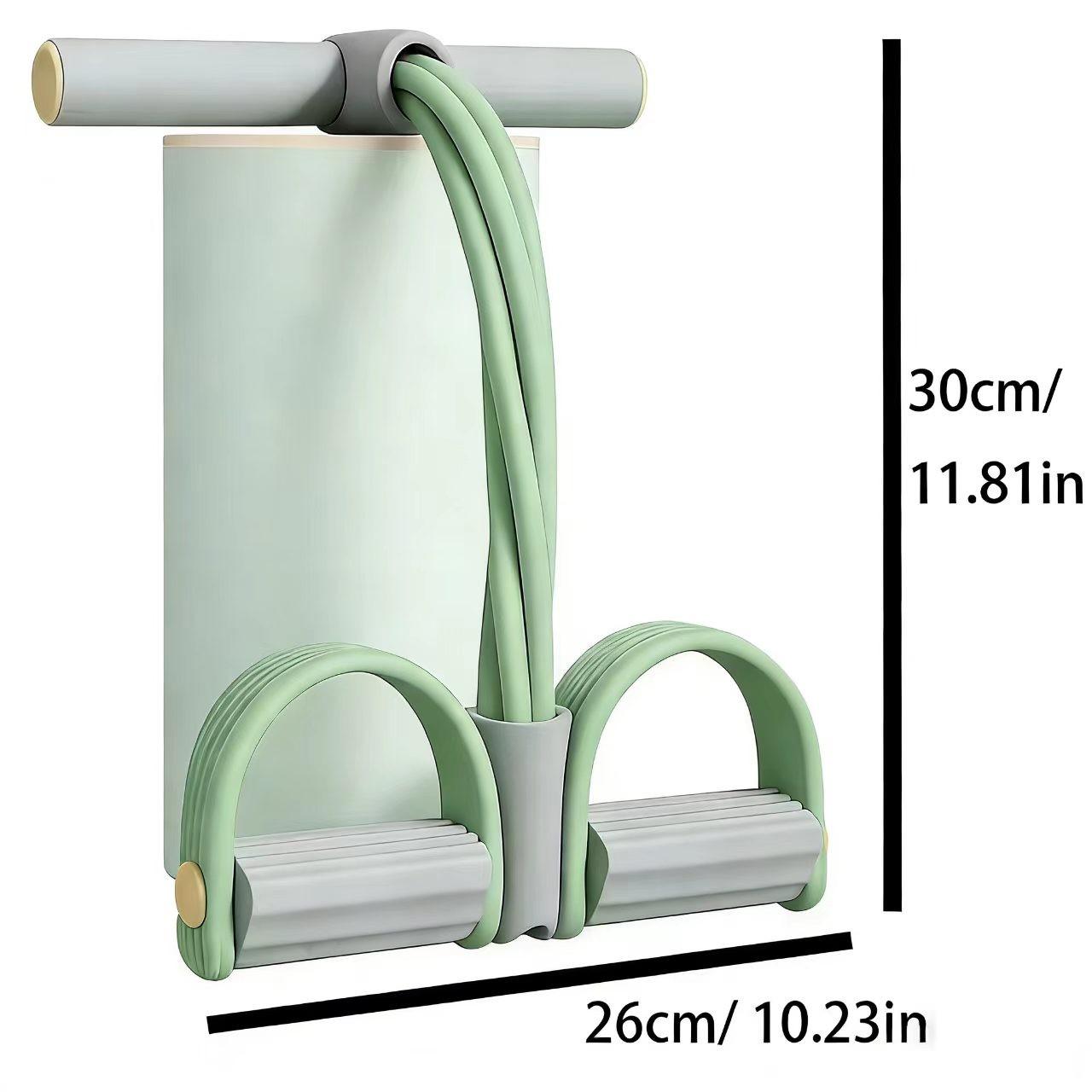 Multifunction Tension Rope, 6-Tube Elastic Resistance Bands, Pedal Resistance Band with Handles, Natural Latex for Fitness Training