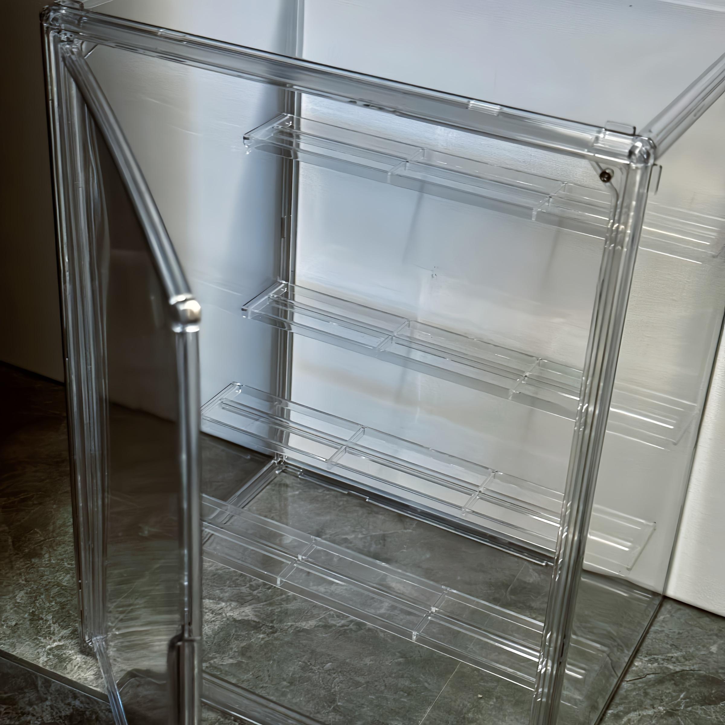 4-Layer Transparent Display Shelf, Multi-Functional Storage for Various Items, Stylish & Durable Design, Perfect for Home Organization