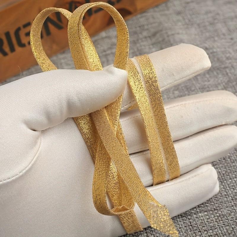 3m Silver Color Glitter Ribbon, Non-Elastic Binding Tape, Heat Resistant, for Clothing, Curtains, Bedding, Bags, Tablecloths