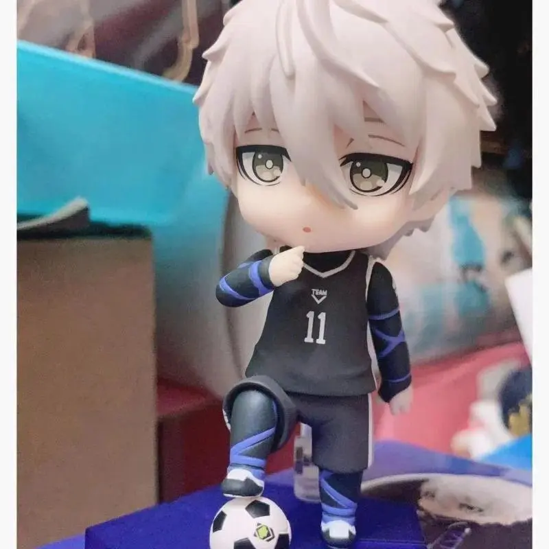 In Stock Premium Blue Lock 2056 Seishiro Nagi Q Version Movable Action Figure Desktop Decor