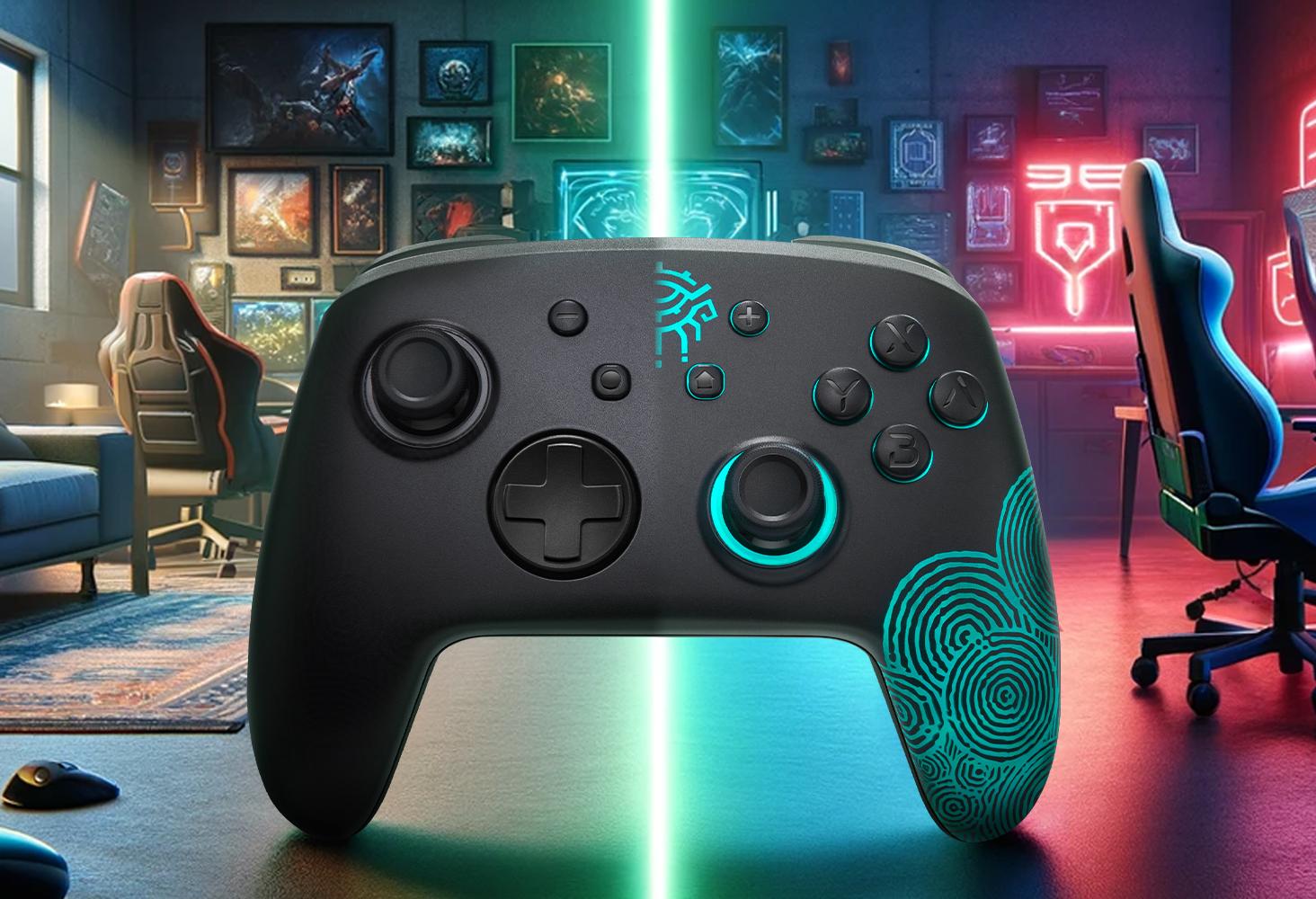 FUNLAB Firefly Switch Pro Controller Compatible with Switch/OLED/Lite, Wireless Switch Controller, Bluetooth Remote Gamepad with 7 LED Colors/NFC/Paddle/Turbo/Motion Control FUNLAB Firefly Switch Pro Controller Compatible with Switch/OLED/Lite, Wireless Switch Controller, Bluetooth Remote Gamepad with 7 LED Colors/NFC/Paddle/Turbo/Motion Control