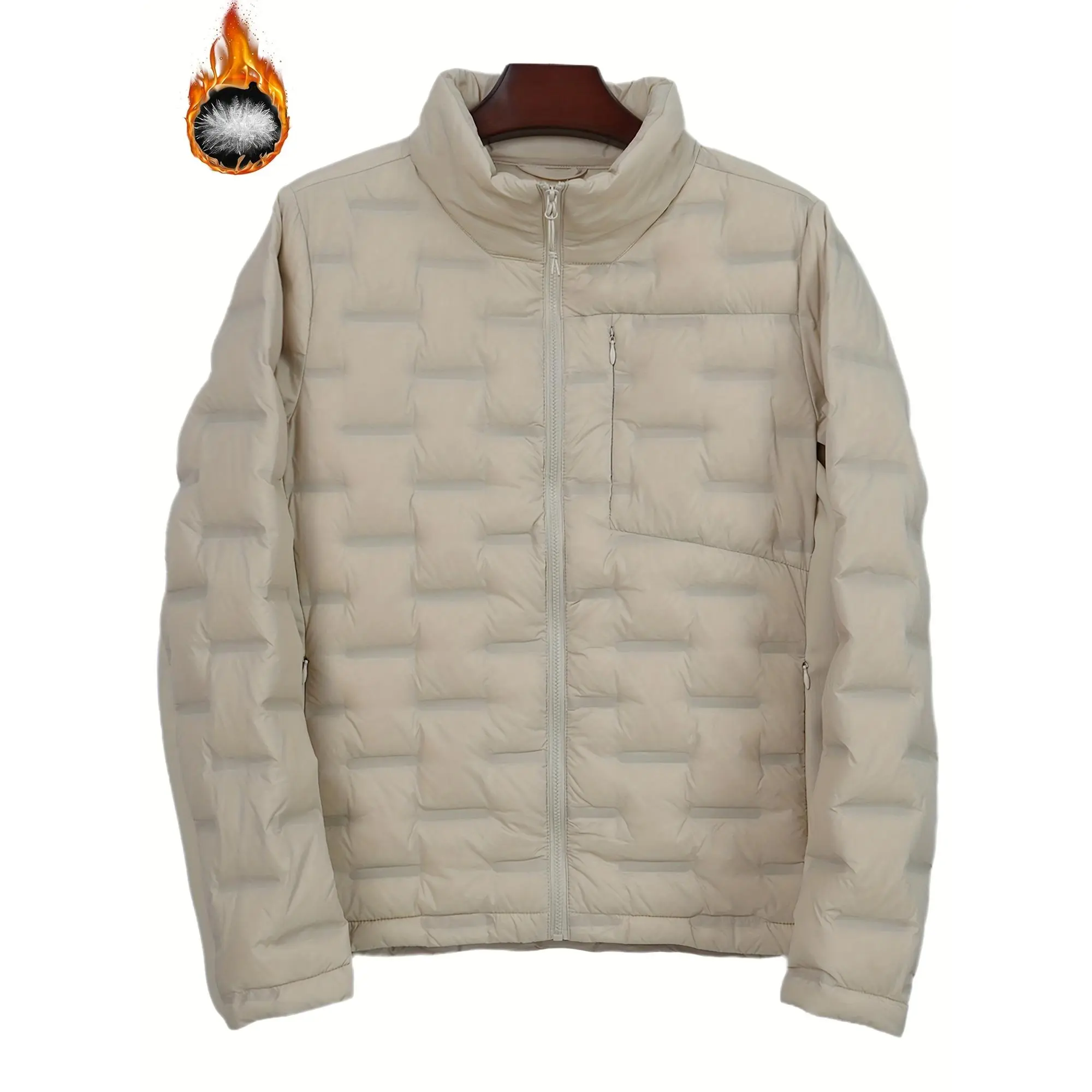 [Women's Down Jacket] New Lightweight Down Jacket for Women - White Duck Down - Glued Stand Collar - Versatile Warm Design