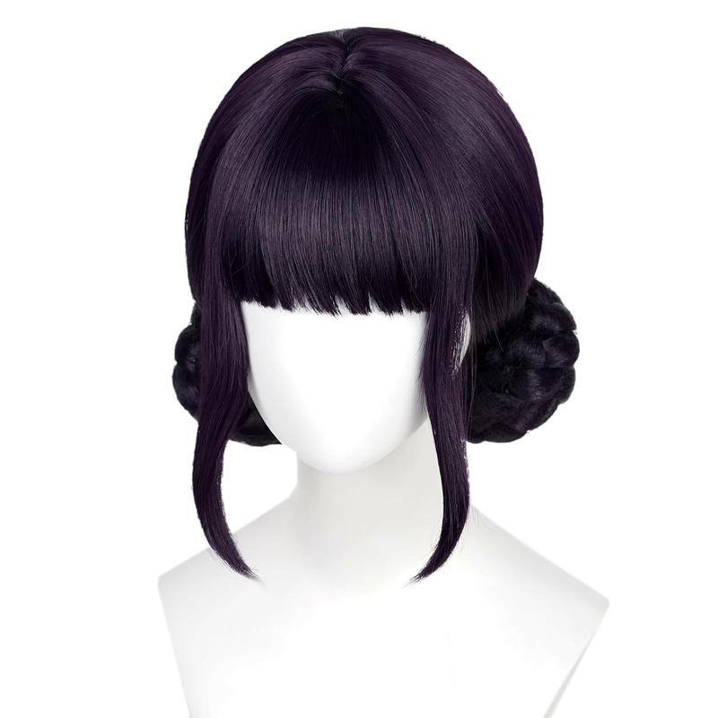 Anime K-pop Costume Kids 39" Wig Rumi Wig Demon Cosplay Wig Hunter Purple Braid Wigs Rumi Costume Zoey Wig Mira Wig for Kids Women Pop Singer Hair Halloween Cosplay Props