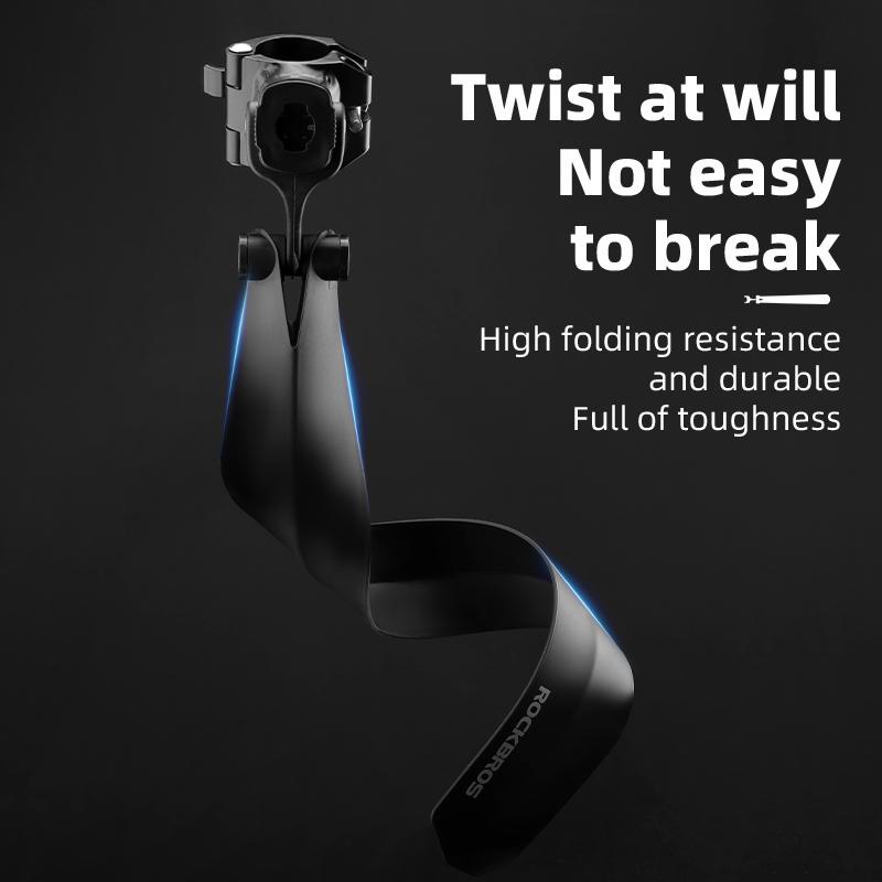 ROCKBROS Bike Fender Adjustable Rear Fender Bike Mudguard MTB Fender Cycling Mud Guard Splash Guard with Taillight