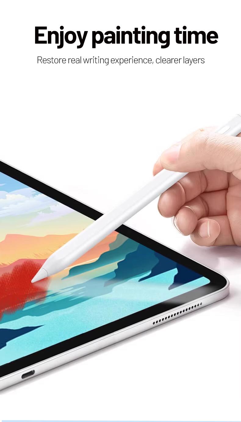 Universal Touch Pen for Android iOS Windows, Capacitive Screen Touch Function, Compatible with iPad Apple Pencil Huawei Xiaomi Tablets, Touchscreen Pen, Capacitive Stylus Pen, USB Rechargeable Stylus