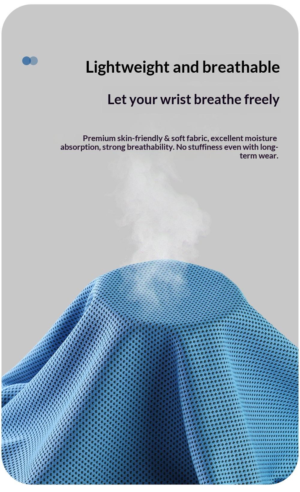 Light Luxury Ice Feel Sports Wrist Brace, Anti-Sprain Support, Cooling Sweat Absorption, Breathable, Unisex, Ideal for Fitness and Outdoor Activities