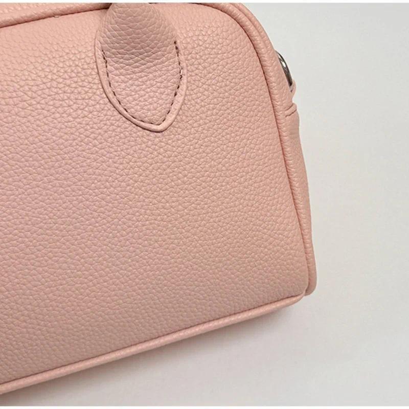 Women's Retro Solid-Color Minimalist Shoulder Bag - Compact Clutch for Daily Commuter Use
