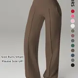 【Black Friday】Women's Plain Loose-Fit Straight-Leg Sweatpants, Regular and Tall, High-Waist Sport Pants with Pockets, Comfortable Daily Wear #GLOBAL PICKS