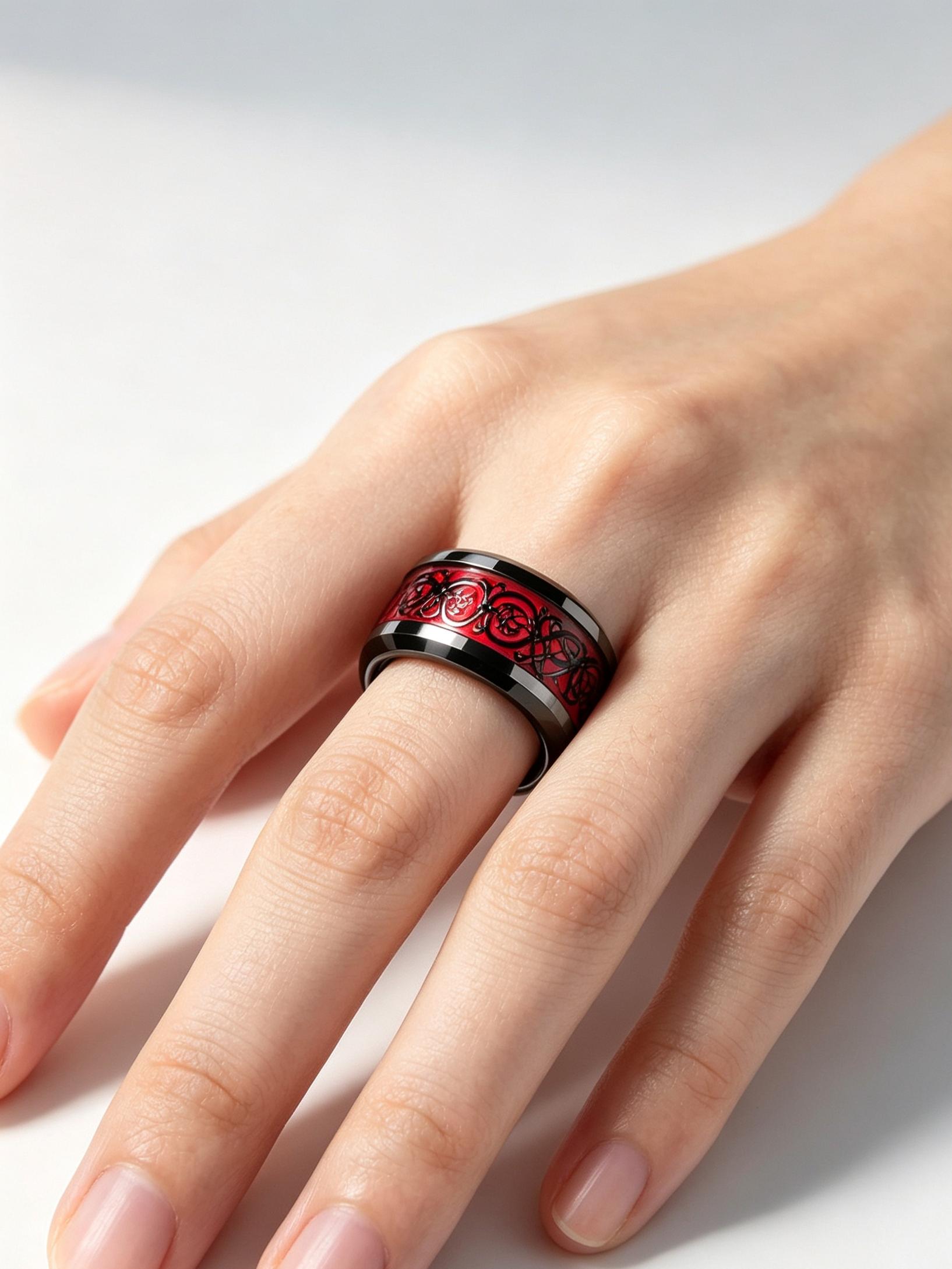 Couple Rings, Fashion Elegant Heart Design Rings for Lovers, Beautiful Rings, Stainless Steel Rings, Couples Ring, Jewelry, Wedding Bands