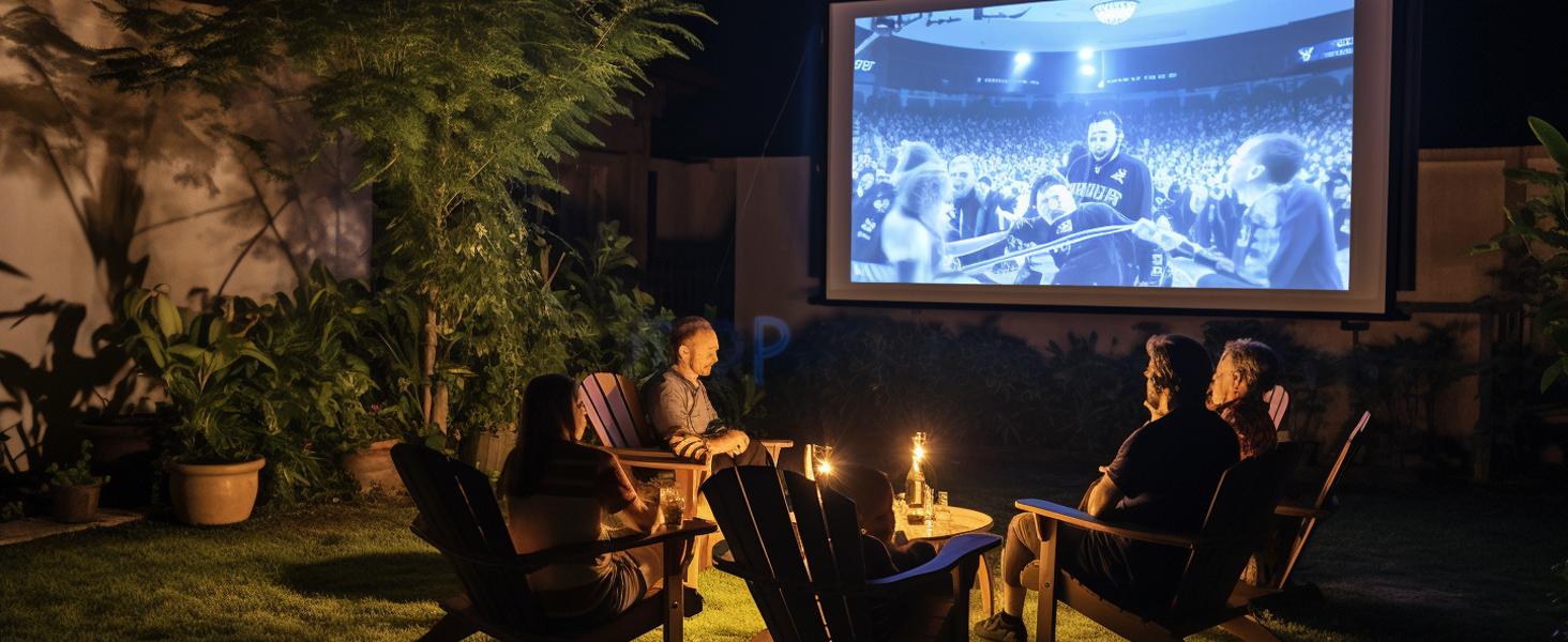 Mini Projector 4K 1080P Support Portable Smart Projector with Wifi and Bluetooth,Auto Focus&Keystone Projector 4K, Screen Movie Home Projector with Auto Keystone Adjustment for Laptops Audio Space projectors