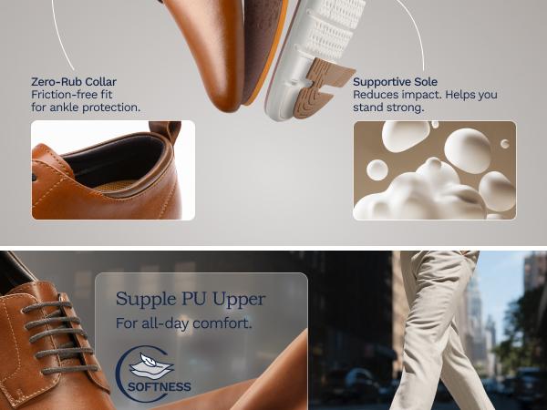 Bruno Marc Men's Casual Dress Sneakers Formal Business Shoes Crossflex NeatLite Oxfords SpringStatements