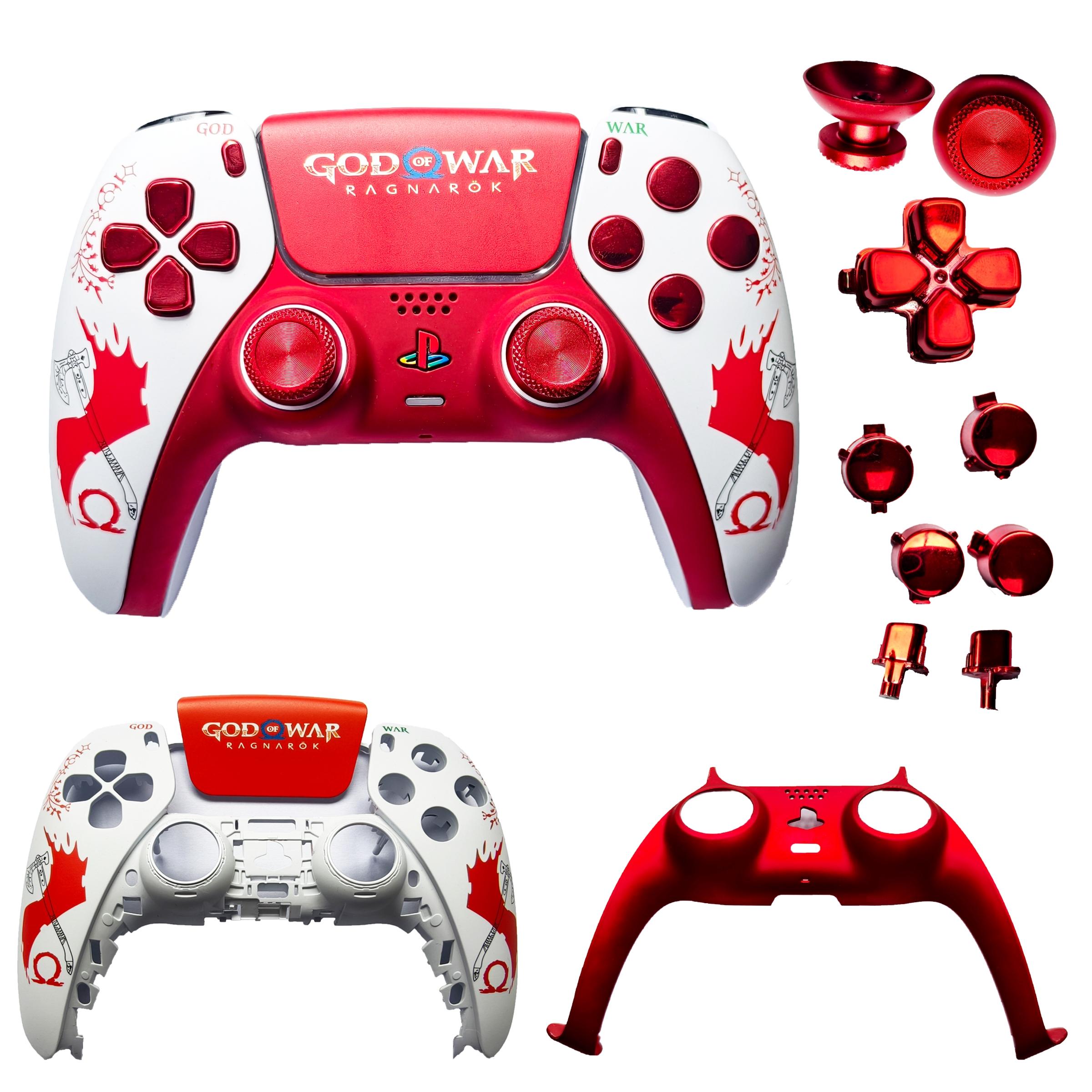 Ps5 Game Controller Replacement Shell Cover, Creative Ip Bottom Shell Decorative Strip, Compatible with Ps5 Handheld Console Accessories