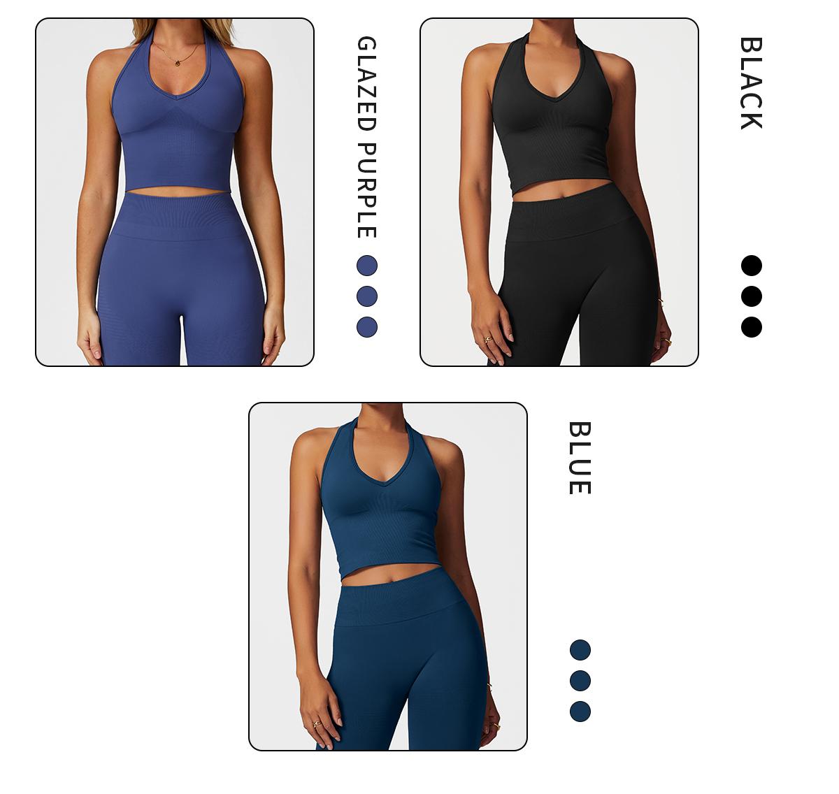 MFVIM Women's Workout Sets 2 Piece Sports Bra High Waisted Hip Lift Leggings Gym Yoga Exercise Clothing Sets athletic tracksuits comfortable sportswear Summer Activewear SpringStatements