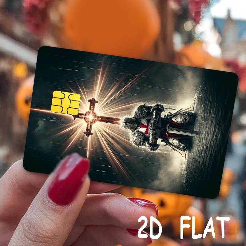 Feature Credit Card Ultra-Thin Skin Vinyl Stickers, 2 Pieces/set, Waterproof Scratch-Resistant Card Stickers, Protective Film