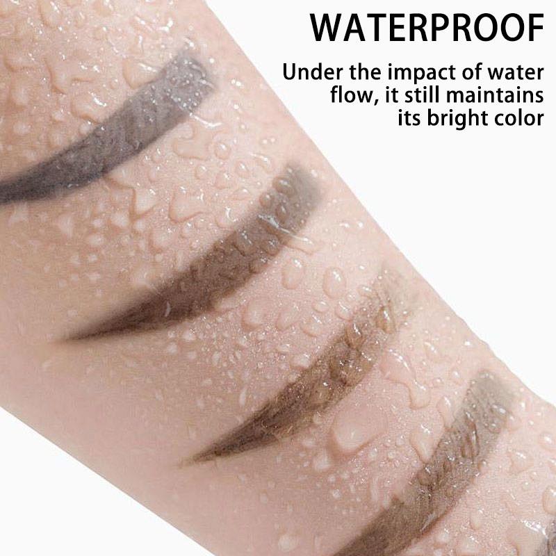 Easy Peel-Off Eyebrow Gel-Waterproof &Sweatproof, Long-Lasting Black or Brown TattooTint, Film Forming, Medium Coverage for All SkinTypes Makeup Cosmetic 1#Brown