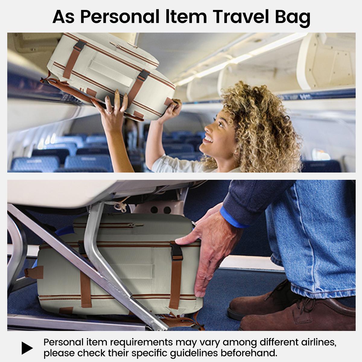 LOVEVOOK Colorblock Carry-On Travel Backpack with 3 Packing Cubes and Laptop Compartment - Personal Item, TSA-Friendly, Airline Approved Travel Bag for Hiking, Overnight, Weekend,SpringStatements