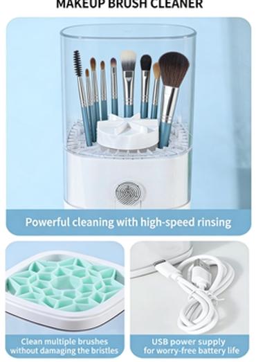 Automatic Electric Makeup Brush Cleaner, Multifunctional Beauty Tool, Ideal for Daily Use, Essential Gadget for Perfect Application