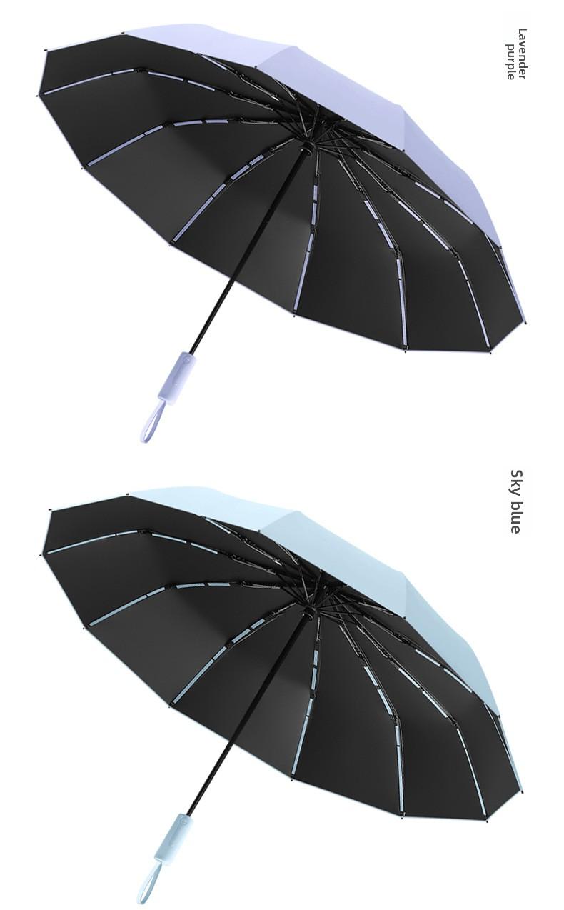 Mucat Umbrella,Full Automatic Anti-rebound Umbrella,Men's Automatic Umbrella – Foldable, Large Windproof Thickened, Dual Use for Sunny & Rainy Days,UV Sun Umbrella,Big Umbrella