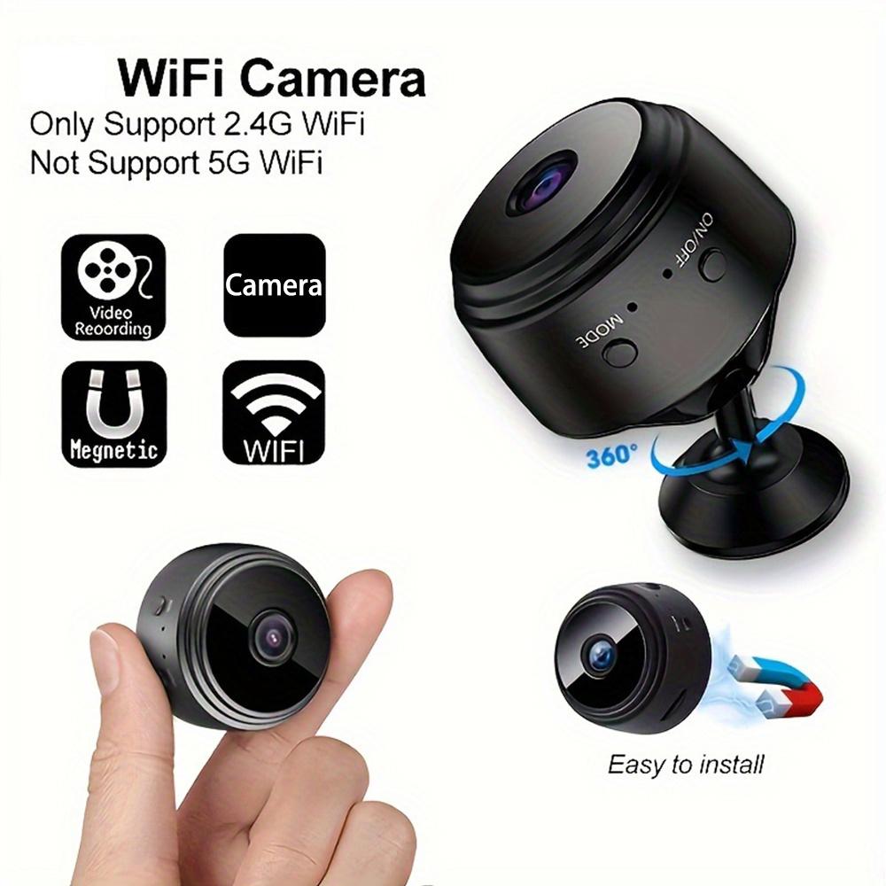 OURLIFE Wireless Mini Camera, USB Rechargeable Smart Home Security Camera, Wireless Indoor Camera with Remote View, Android APP Control Security Camera for Home, Office