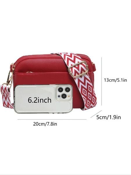 Outfits  Elegant Temperament Plain Color Square, Vintage Trendy Crossbody Bag with Adjustable Strap, Fashionable Crossbody Bag for Daily Use, Cross Body Bags