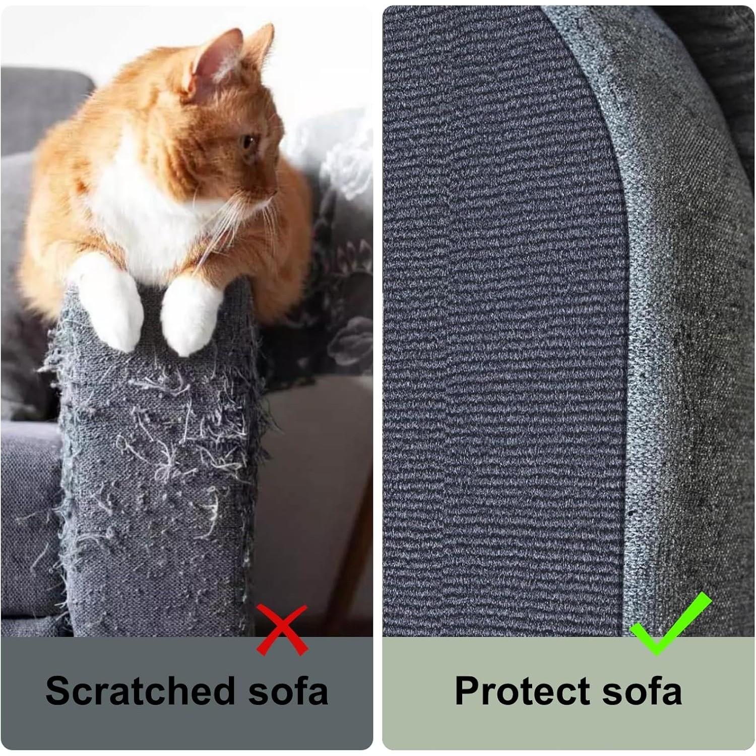 Cat Scratching Post Protector Pad, Durable Polyester Fiber Wall-Mounted Cat Scratch Board, No Shedding, DIY Climbing Design, Indoor Cat Play Toy, Vertical Scratcher