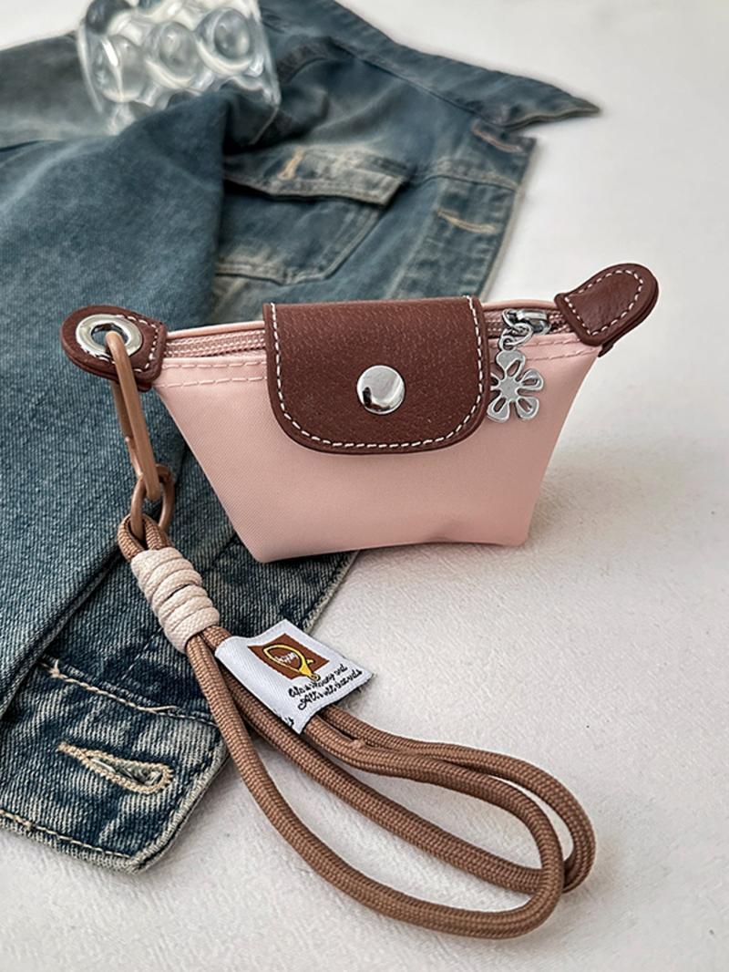 Women's Mini with Detachable Nylon Wristband, Zipper Closure, Decorative Bag, Wrist Strap Wallet, Christmas Gift, Suitable for Young Girls