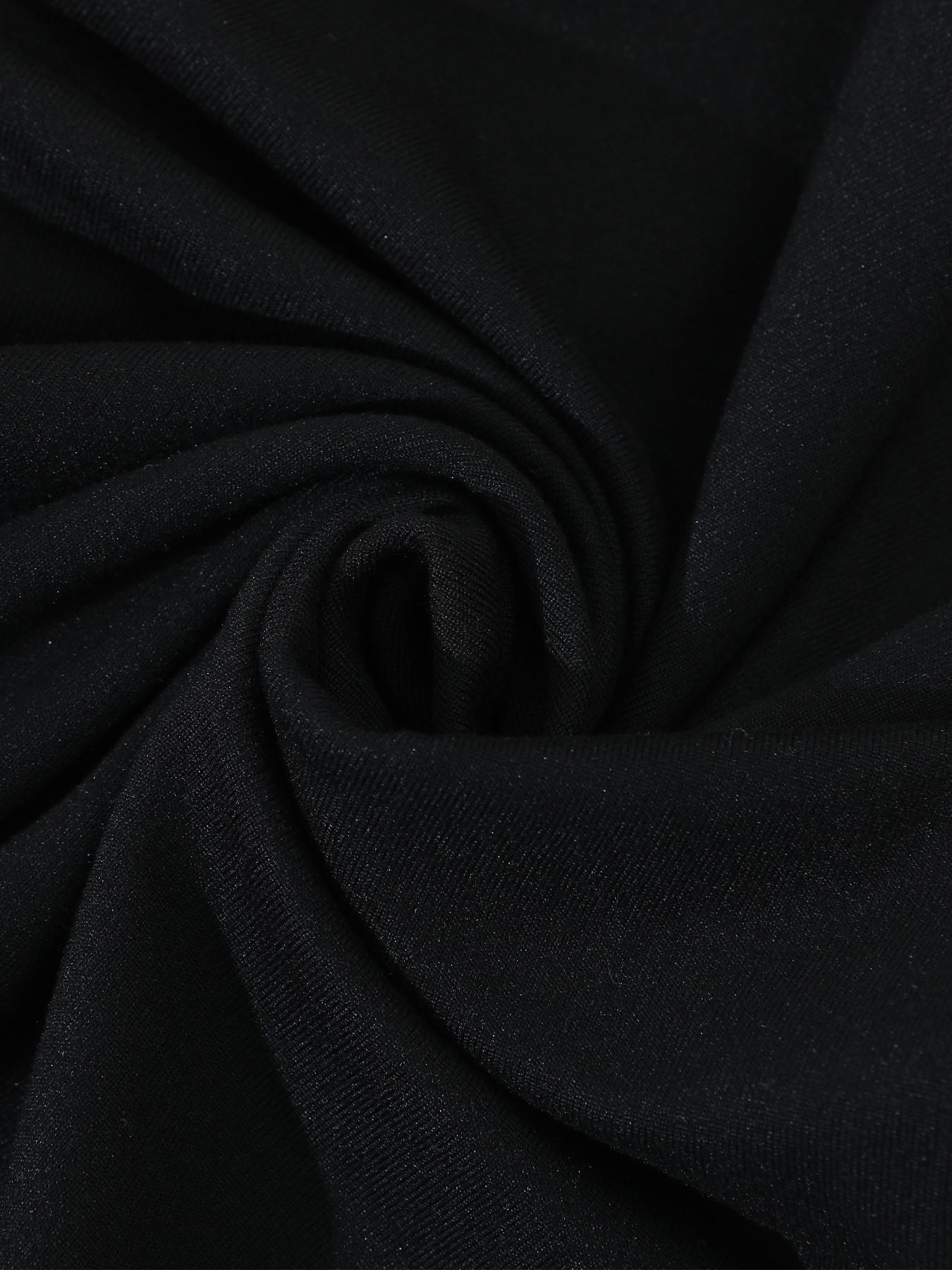 Women's Y2K Streetwear Black Capri Slim-Fit Pants, Active Pants With Side Slit Detail, Suitable For Gym And Casual Daily Wear