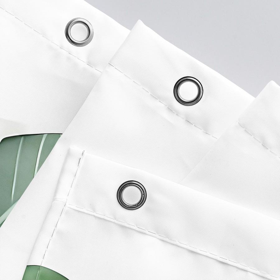 [Popular Choice]1pc/4pcs, bathroom curtains shower, shower curtain set, shower curtains, bathroom decor,bathroom rug, home decoration, bath mat, tortoise shell bamboo pattern, tropical plant theme decoration, with 12 hooks.