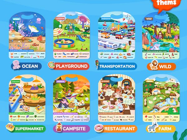 JoyCat Reusable Sticker Book - Jelly Stickers, Kids Sticker Activity Book, Travel Toys for Road Trip, Educational Learning Gifts for Boys and Girls JoyCat Reusable Sticker Book - Jelly Stickers, Kids Sticker Activity Book, Travel Toys for Road Trip, Educational Learning Gifts for Boys and Girls