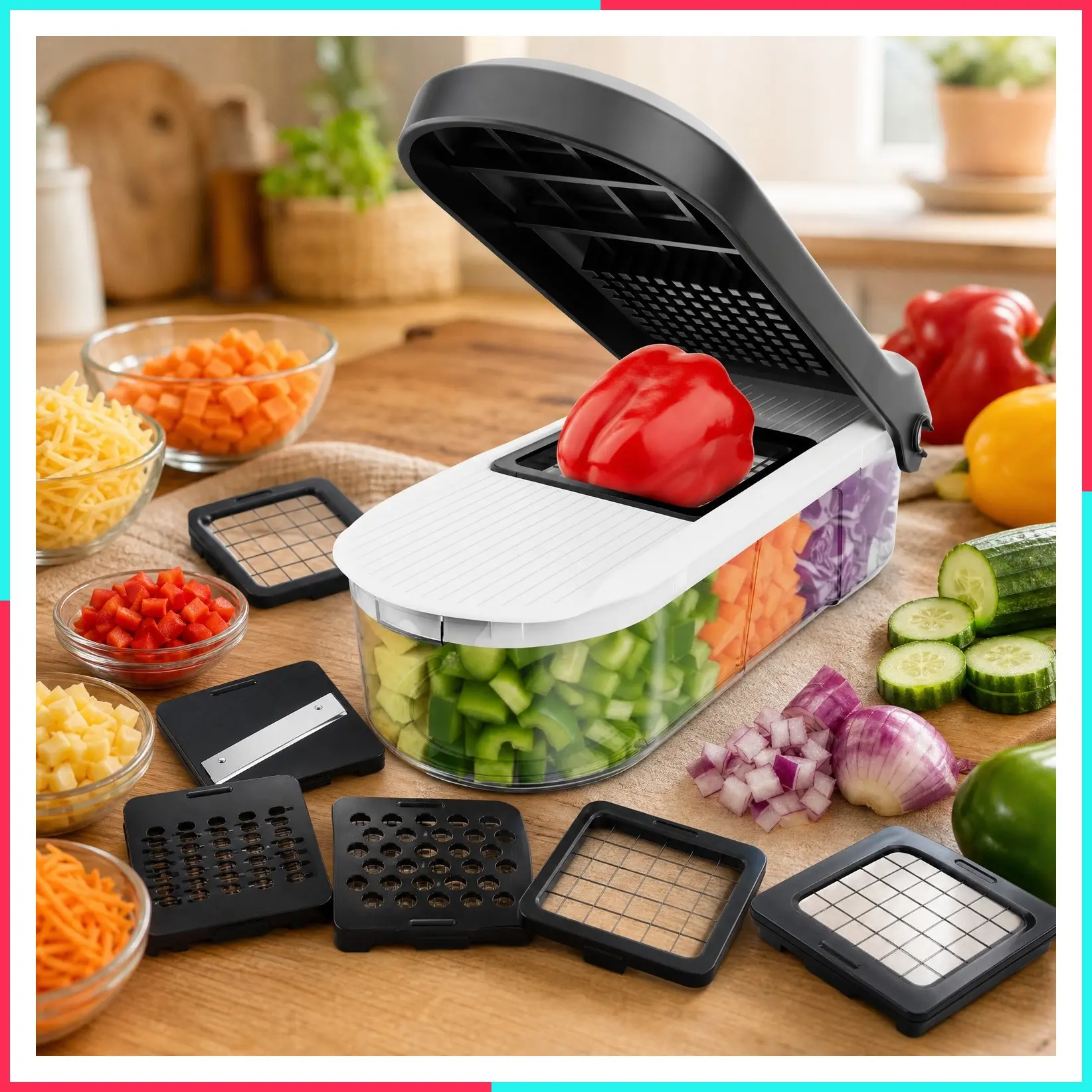 Pro Core Vegetable Chopper & Mandoline Slicer, Meal Prep Essential