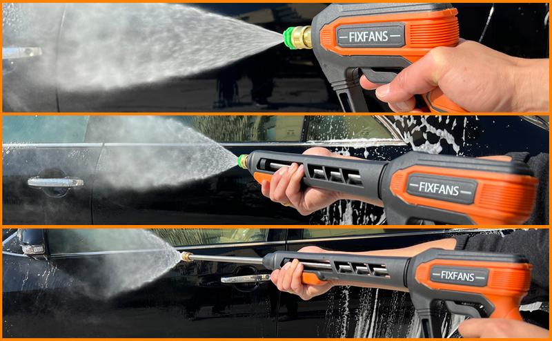 Pressure Washer Handheld Water Spray Tool Kit, 4000PSI Power Washer with Replacement Wand Extension, High Pressure Handheld Water Spray Tool with 5 Nozzle Tips, M22 Fitting, 1/4" Quick Connect Female, Stainless Steel,Christmas gifts