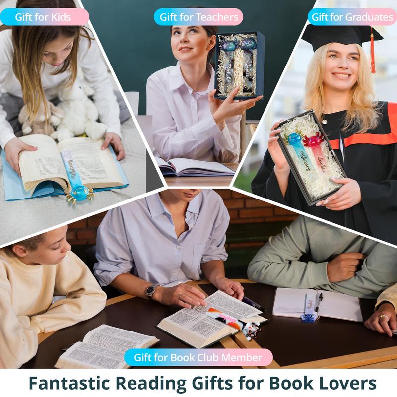 Bookmark Resin Molds Silicone, Cute 3D Animal Bookmark Silicone Molds for Epoxy Resina with Paperclip Pattern 3mm Thin,Small Bookmarks Molds for UV Resin Crafts,Gifts for Book Lovers - LET’S Resin