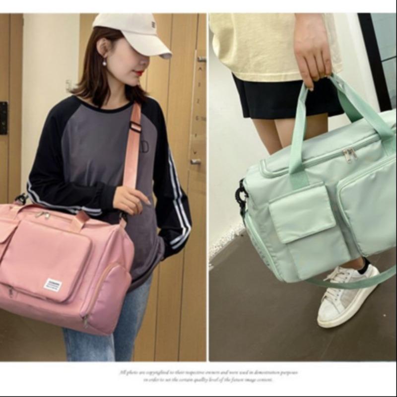 High-End Short-Term Women's Handbag Large Capacity Multi-Functional Dry-Wet Separation Lightweight for Female Use Portable Casual Travel Bag/ Gym bag