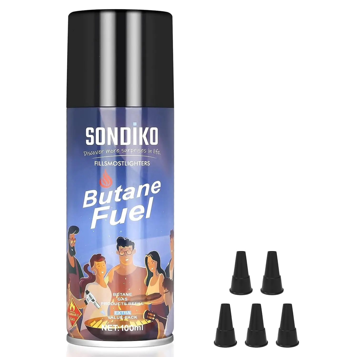 Butane Refill, High-Purity Butane Fuel Canister 100ml| Lighter Refill, Quality Fuel for Jet Lighters and
