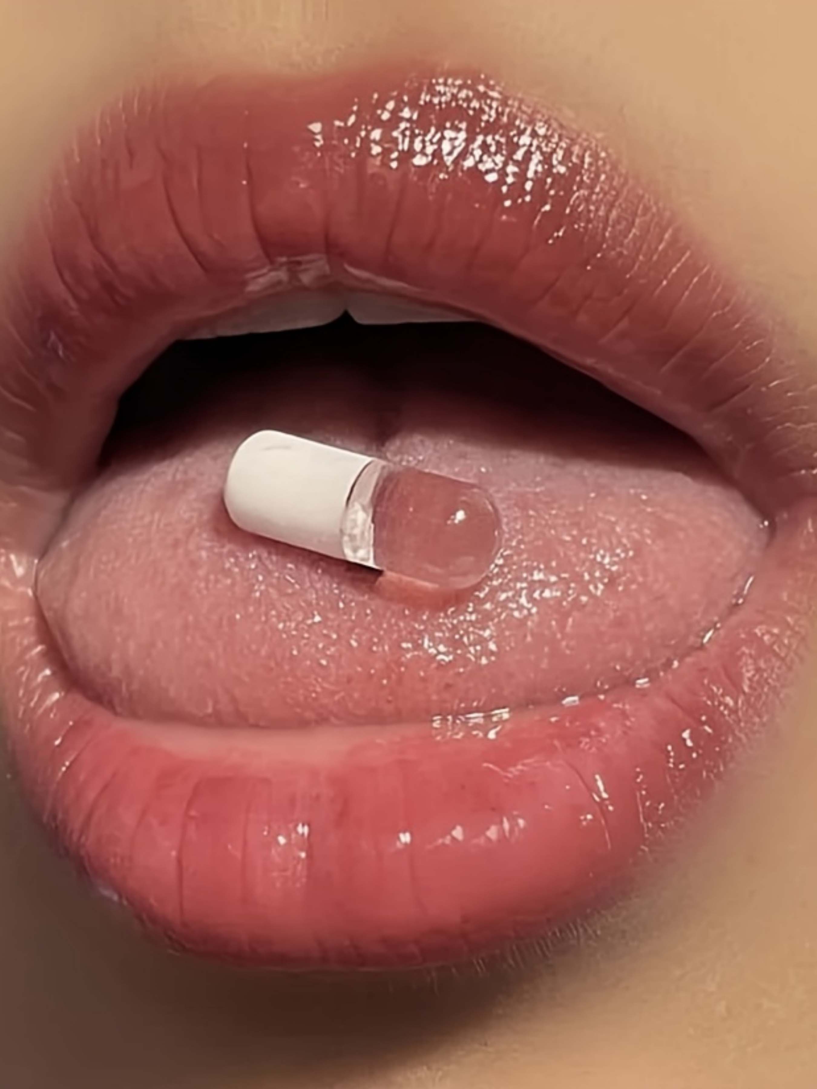 1-10pcs Funny Pill Design Tongue Barbell Piercing Jewelry, Trendy Fashion Statement Pieces