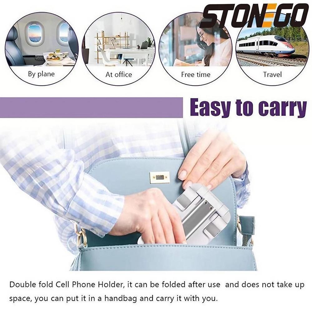 Adjustable Phone Tablet Mount Stand for Desk & Bed, Foldable Multi-Angle Holder with Stable Support for Viewing, Reading, Working. Portable & Space-Saving, Fits Various Devices, Ideal for Home & Office Use