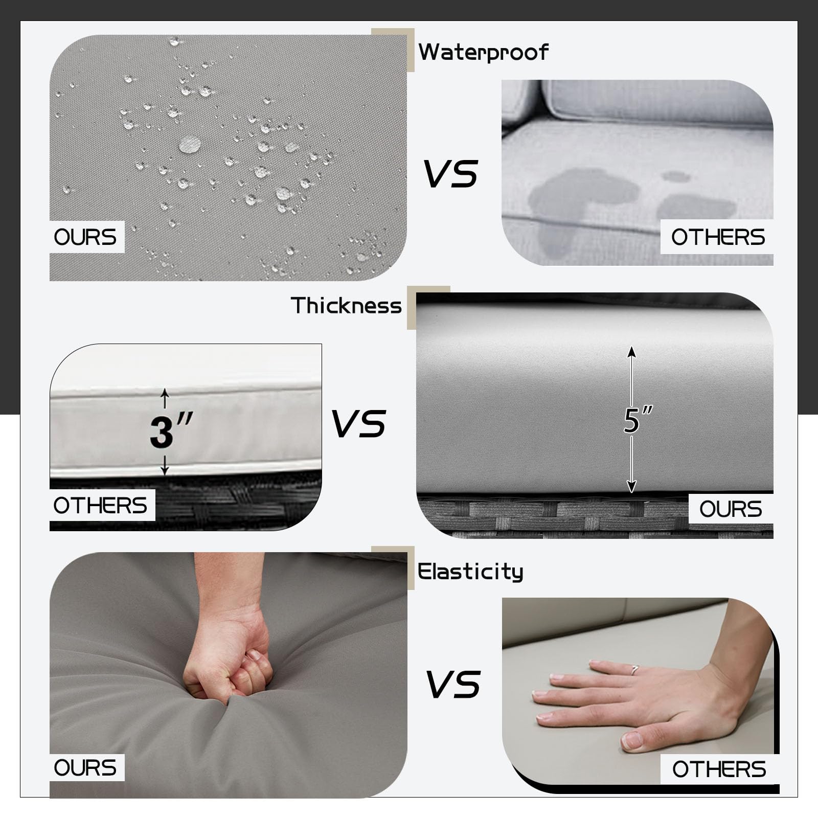 【2/3 Packages Shipping】YODOLLA Patio Furniture Set with Cover, 7 Pieces Outdoor Sectional Sofa Conversation Set All Weather Wicker Rattan Couch Dining Table & Chair with Ottoman Lounge Stools 【2/3 Packages Shipping】YODOLLA Patio Furniture Set with Cover, 7 Pieces Outdoor Sectional Sofa Conversation Set All Weather Wicker Rattan Couch Dining Table & Chair with Ottoman Lounge Stools