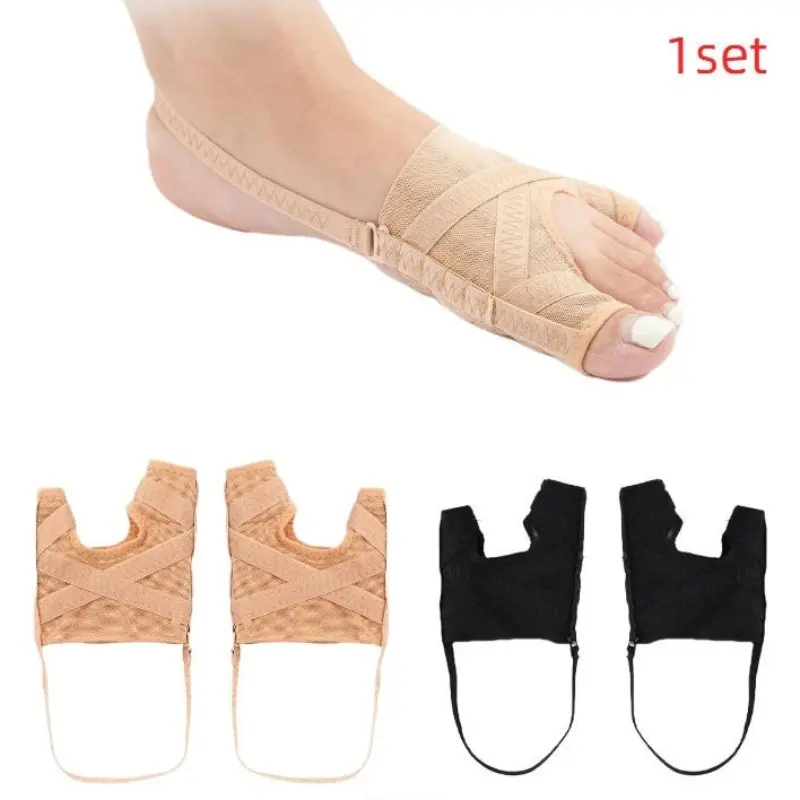 Adjustable Hallux Valgus Toe Separator, Breathable Mesh Toe Spreader, Forefoot Support Protector, Comfortable Foot Care for Shoes, Shoe Compatible