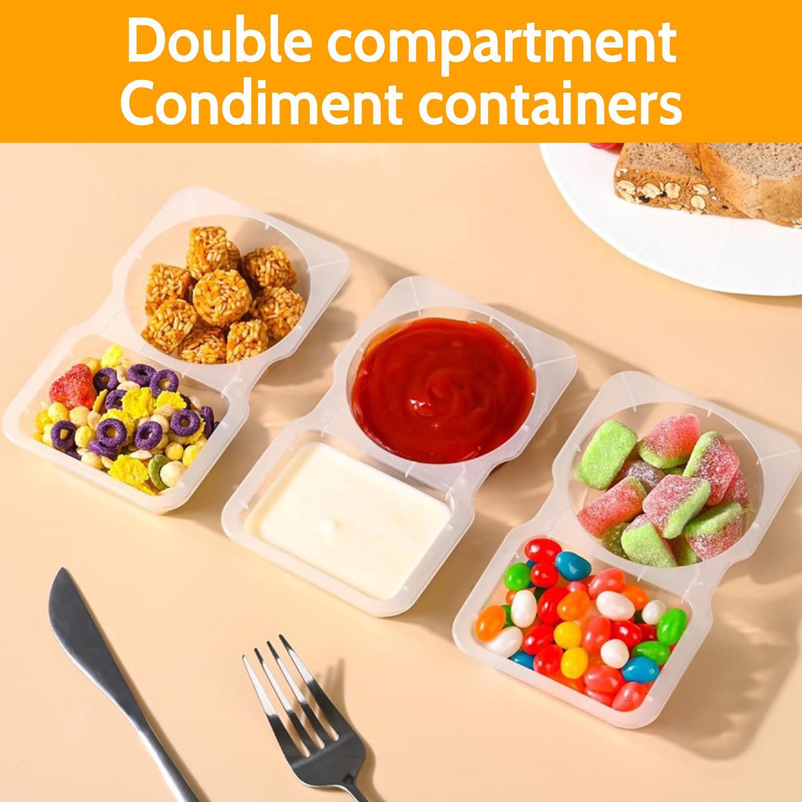 20 Pcs Snack Containers，Snackle Box Container，Plastic Food Storage Containers with Leak-Proof Lids, Suitable for Lunches, Picnics, and The Office,Stackable. Essential Food Storage Containers for The Kitchen.