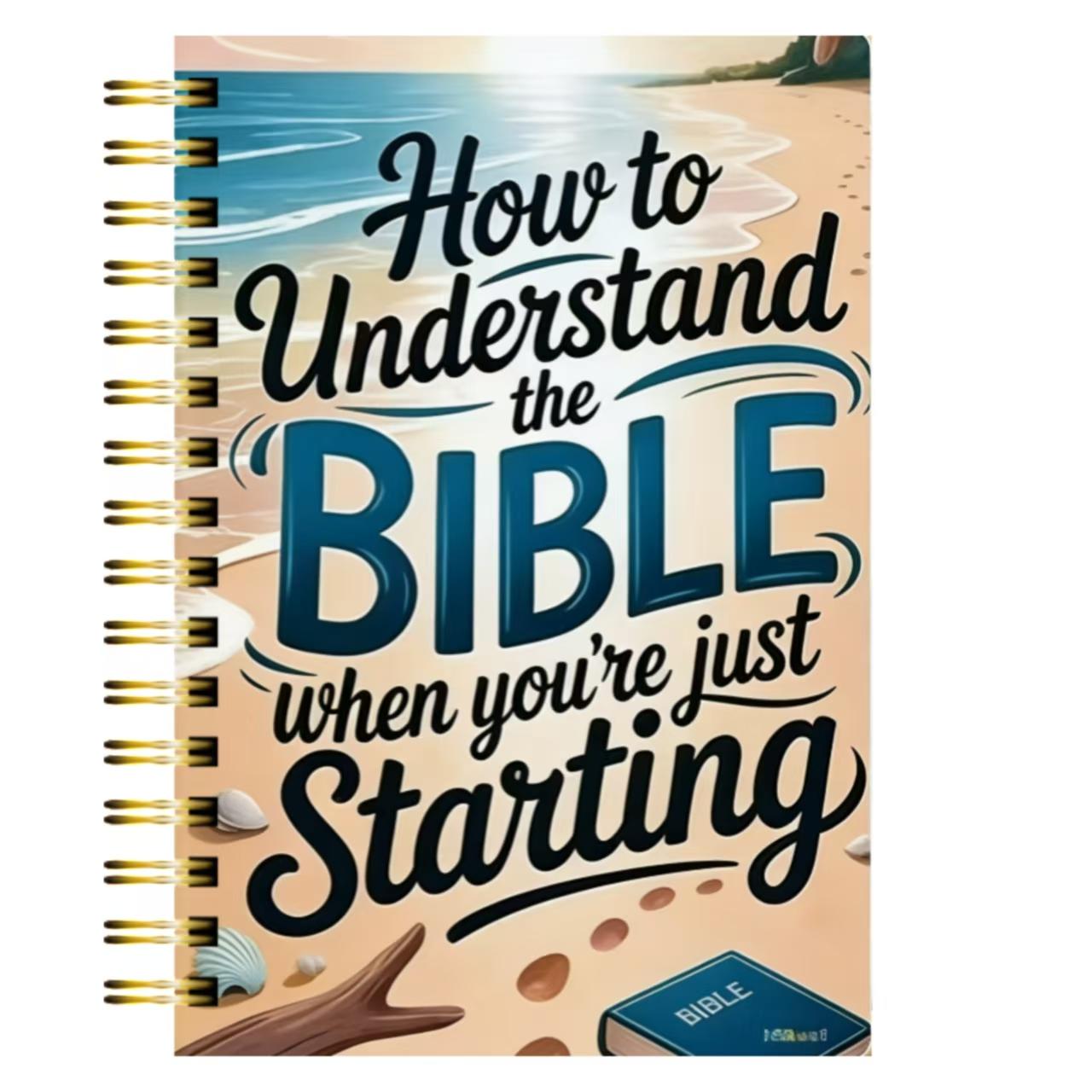Bible Study Plan Guide, 52 Week Cycle, Includes Registration, Reading, Prayer, Exploring Bible Power, Spiral Bound Planner, Bible Journal, Size 13.97x21.08 Cm