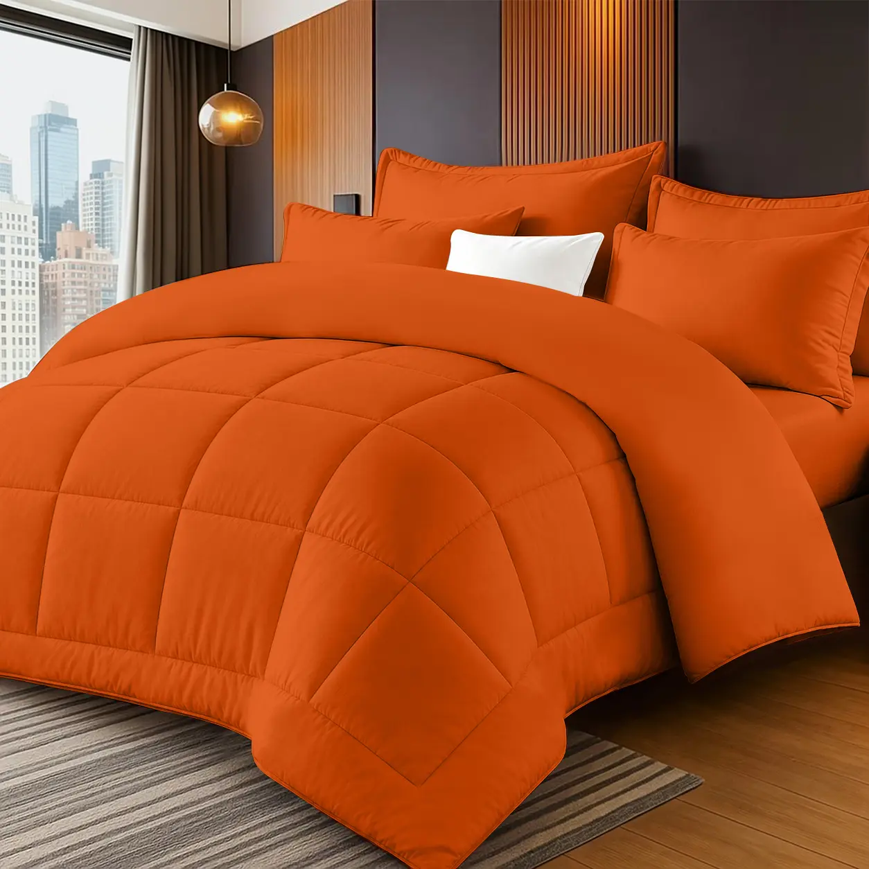 2/3-Piece Reversible Solid Color Diamond Shape Bedding Comforter Set, Ultra-Lightweight Breathable Quilt with Ultra-Fine Fiber Filling, All Season Bedding with 1/2 Pillowcases, Machine Washable Easy Care, Luxury Bedroom Decor, Ideal Gift for Home