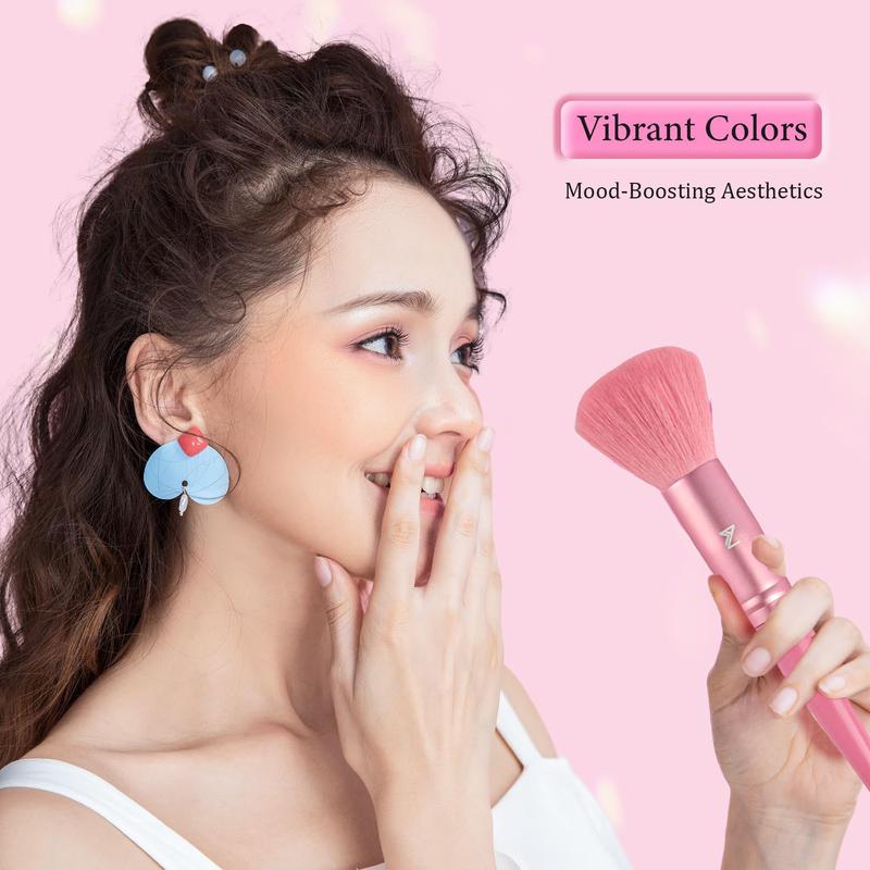 Makeup Tool Set, 47 or 34Pcs/Set Makeup Brush & Bag Sponge & Headband & Brush Cleaning Bowl & Puff& & Wristband, Makeup Accessories for Women, Cosmetic