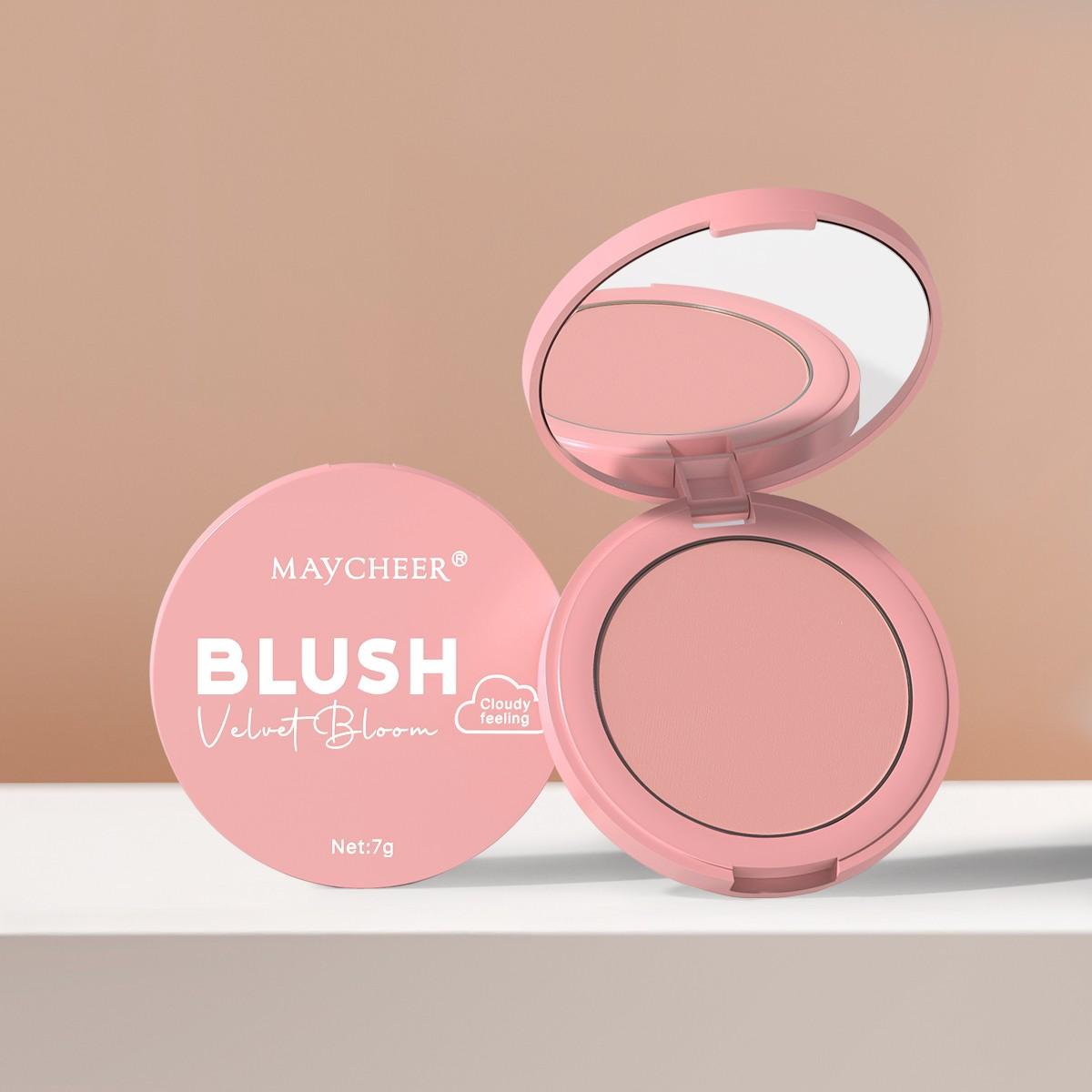 Matte Highlighter Blush Powder, Natural Makeup Effect, Long-Lasting, Fade-Resistant, Brightens Skin Tone, Perfect for Everyday Use