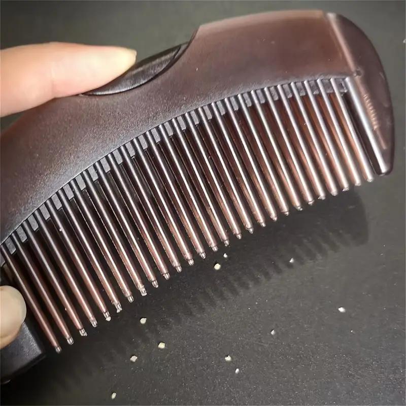 2-Pack Energy Hollow Hair Comb for Oily Hair, Dandruff Remover Comb, No Wash Hair Care Tool for Healthy Scalp